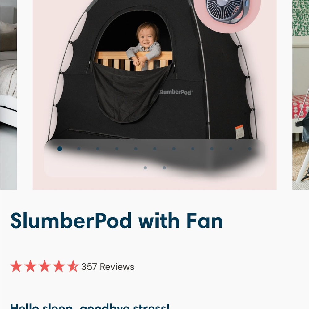 SlumberPod Privacy Tent with Fan